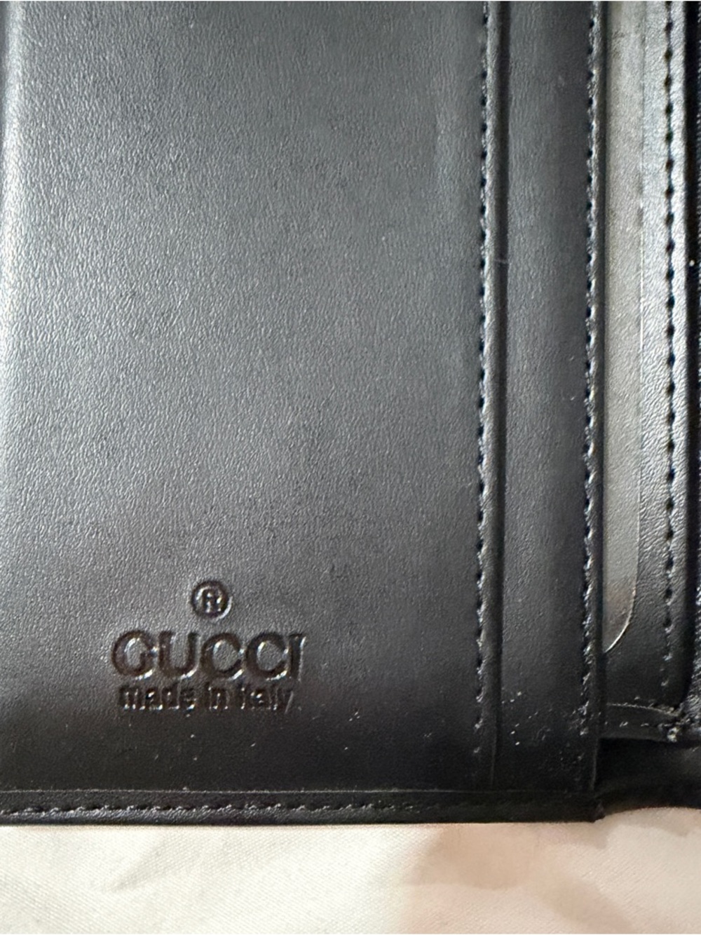 Gucci Black GG Monogram Long Continental Wallet with Silver Plate - Picture 2 of 5